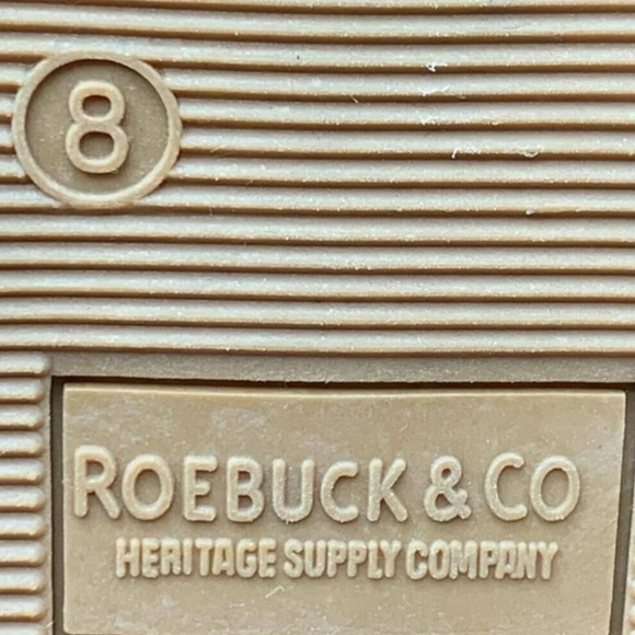 Roebuck & Co. Womens Slider Sandals Block Heels Shoes Blue Slip On 8 - Picture 8 of 8